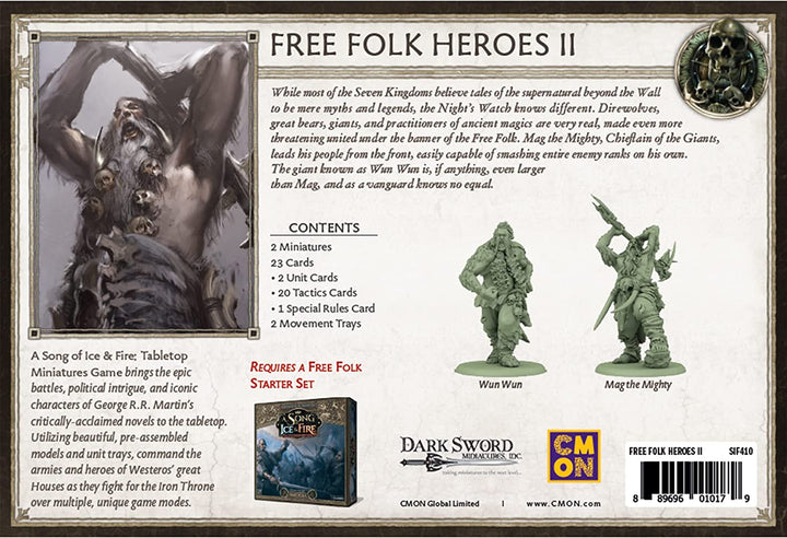 Ein Lied von Eis und Feuer. Tabletop-Miniaturen. Kostenlose Folk Heroes II-Einheitsbox