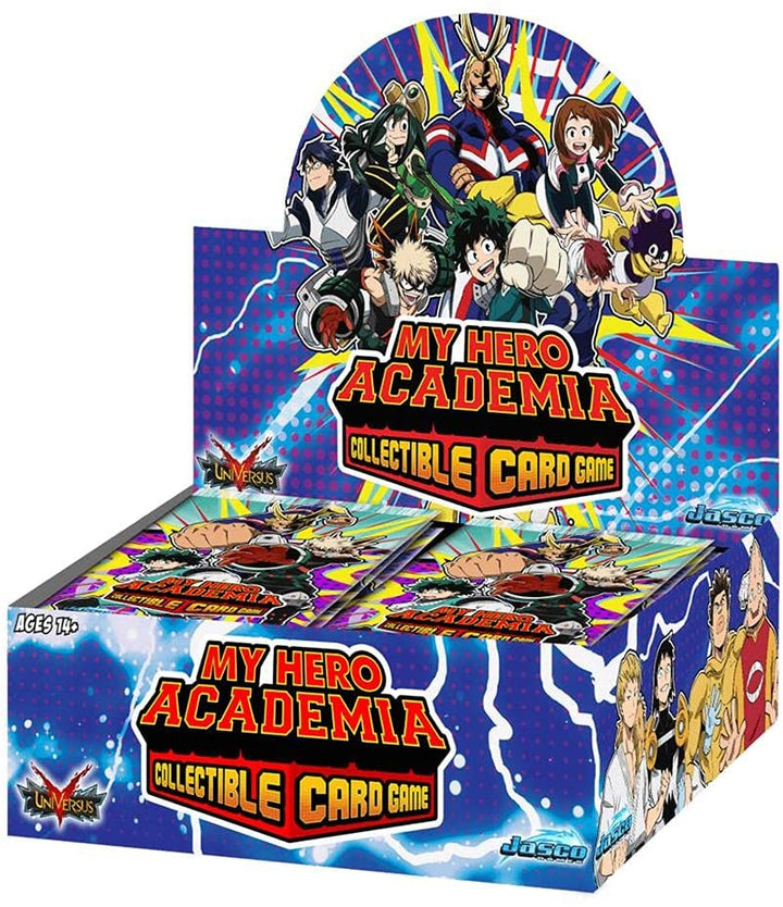 Jasco My Hero Academia LCG Booster Box with Display of 24 Envelopes