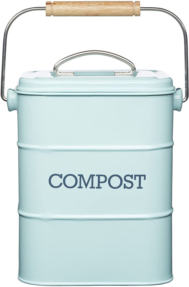 Kitchen Craft Living Nostalgia 3 Liter Stainless Steel Compost Bin