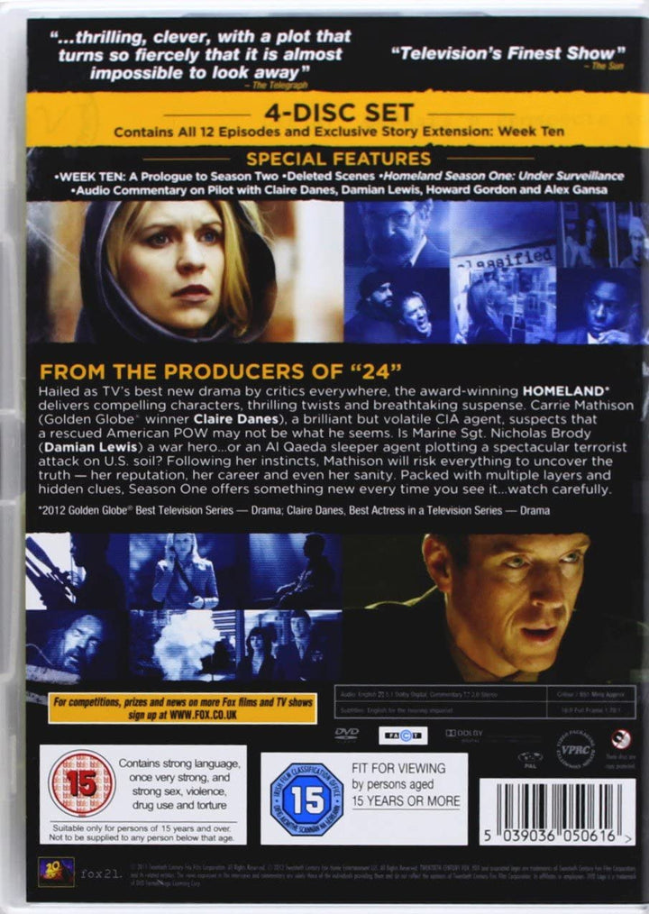 Homeland – Staffel 1 – Thriller [DVD]