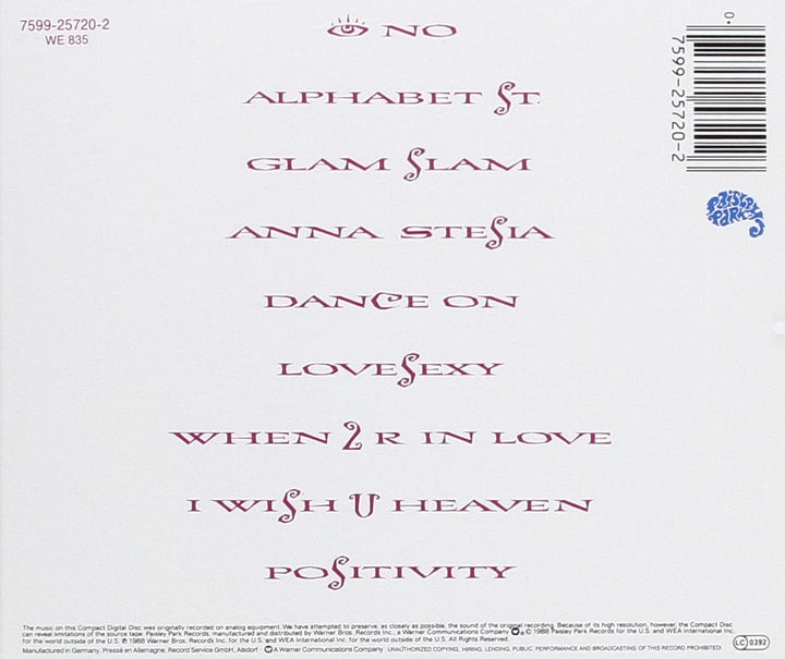 Prince - Lovesexy [Audio-CD]