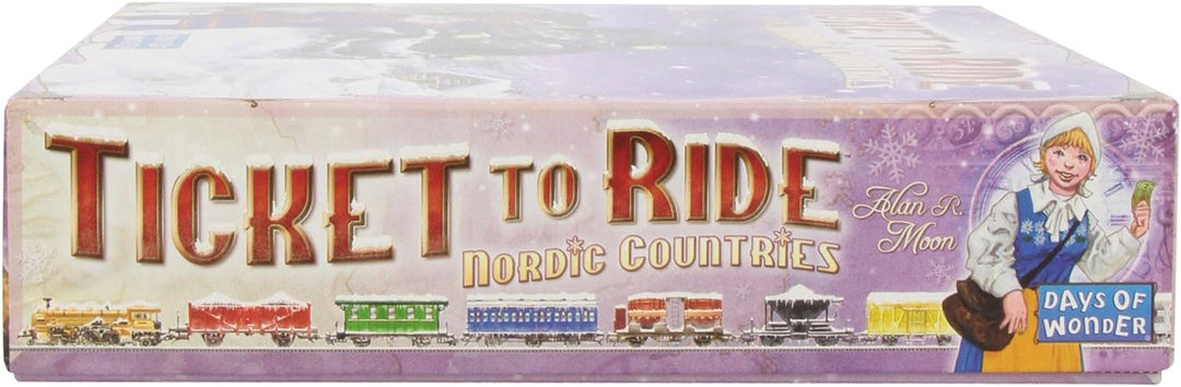 Days of Wonder | Ticket to Ride Nordic Countries Board Game | Ages 8+ | For 2 to 3 players | Average Playtime 30-60 Minutes