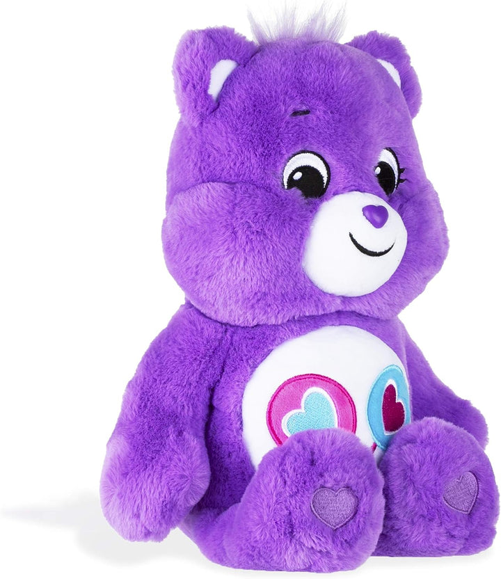 Care Bears Share Bear - 14 Inch Purple Plush Toy for Kids
