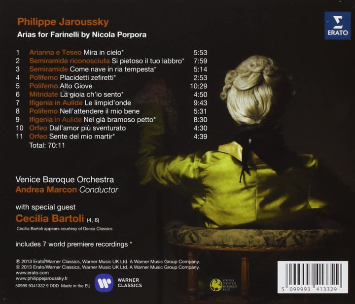 Farinelli & Porpora His Master's Voice - Philippe Jaroussky [Audio CD]