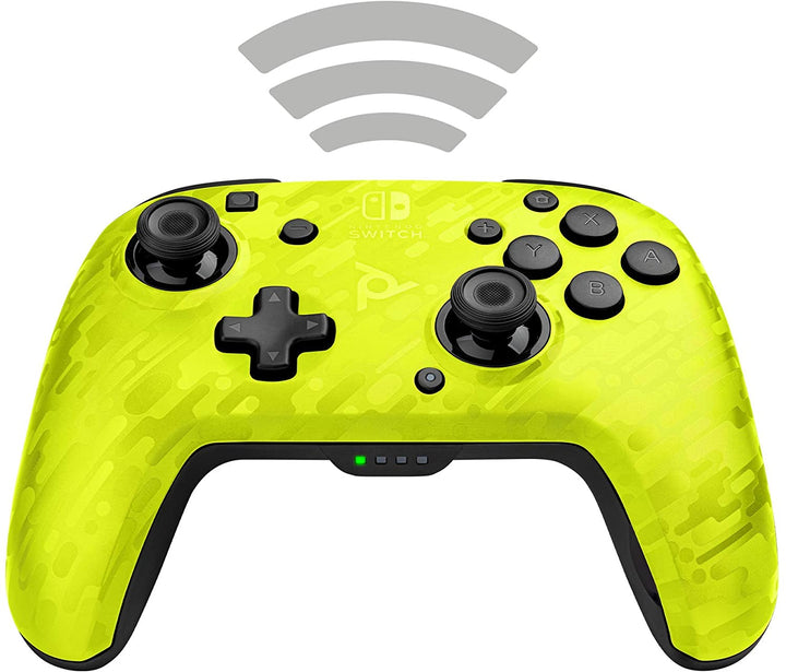 Pdp Controller Faceoff Deluxe + Audio Wireless Switch Camo Yellow