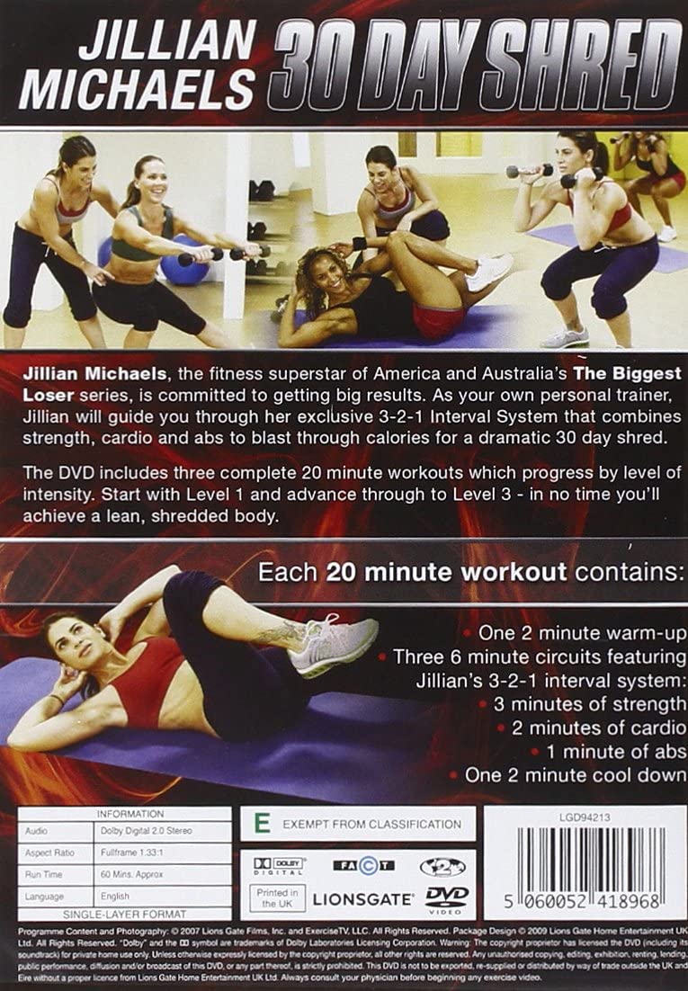 Jillian Michaels - 30 Day Shred [DVD]