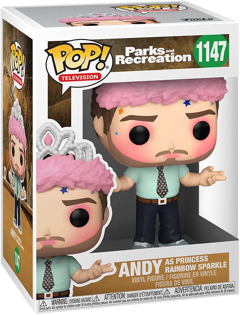 Parks and Recreation Andy as Princess Rainbow Sparkle Funko 56166 Pop! Vinyl #1147