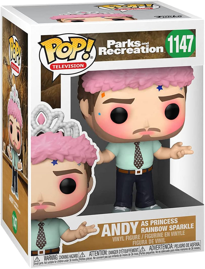Parks and Recreation Andy as Princess Rainbow Sparkle Funko 56166 Pop! Vinyl #1147