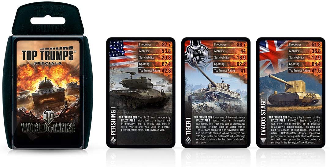 World of Tanks Top Trumps Specials Kartenspiel