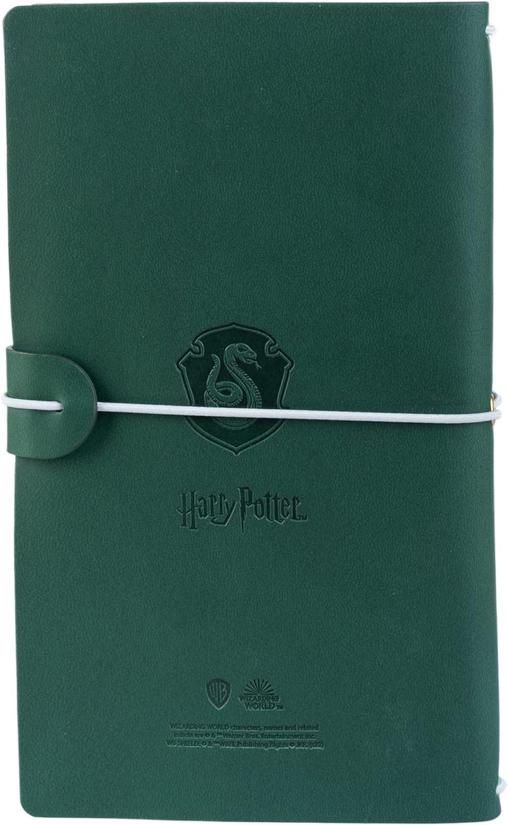 Official Harry Potter Slytherin Travel Journal - PU Leather Journal Notebook - D