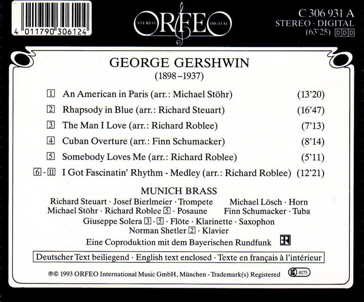 Munich Brass - Gershwin - Rhapsody in Brass [Audio CD]