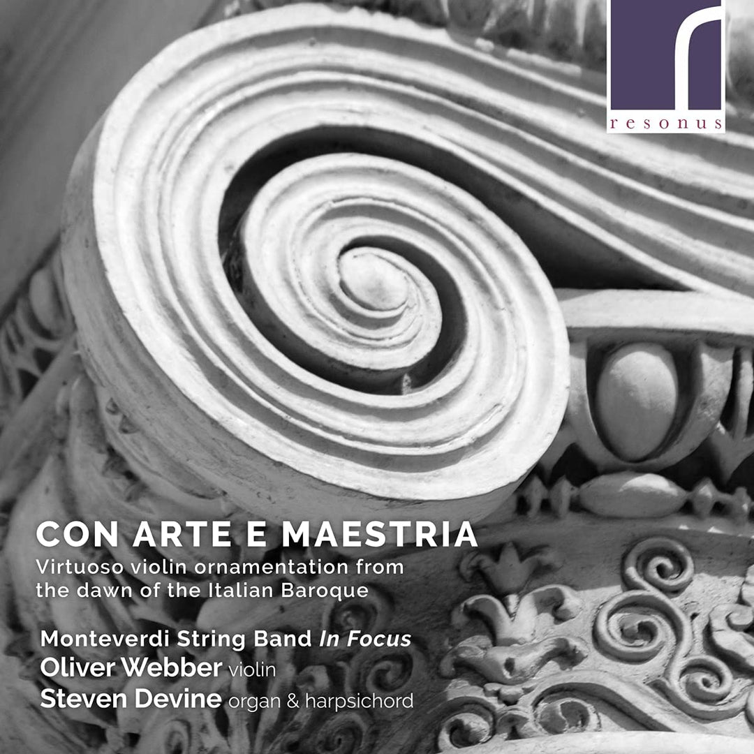 Con Arte E Meastria [Oliver Webber; Steven Devine] [Resonus Classics: RES10282] [Audio CD]