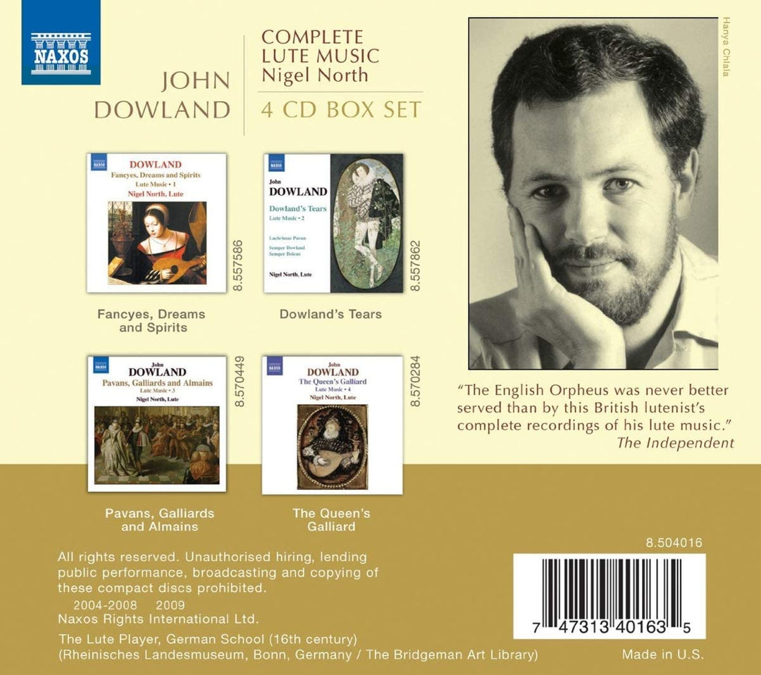 Dowland: Complete Lute Music [Audio CD]