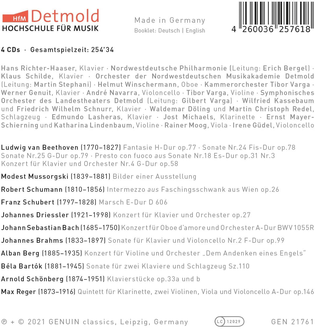 Modest Mussorgsky - Detmold Archives [Variuos] [Genuin Classics: GEN21761] [Audio CD]