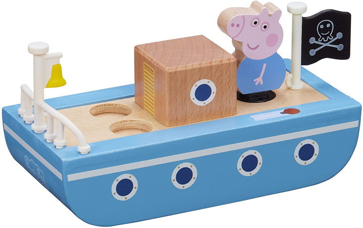 Peppa Pig 07209 Holzboot, Mehrfarbig