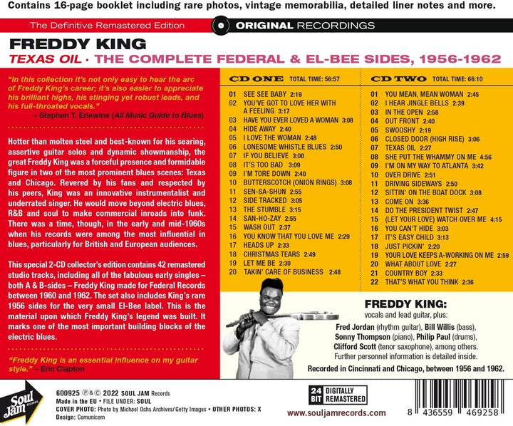 Freddy King - Texas Oil - The Complete Federal & El-Bee Sides. 1956-1962 [Audio CD]