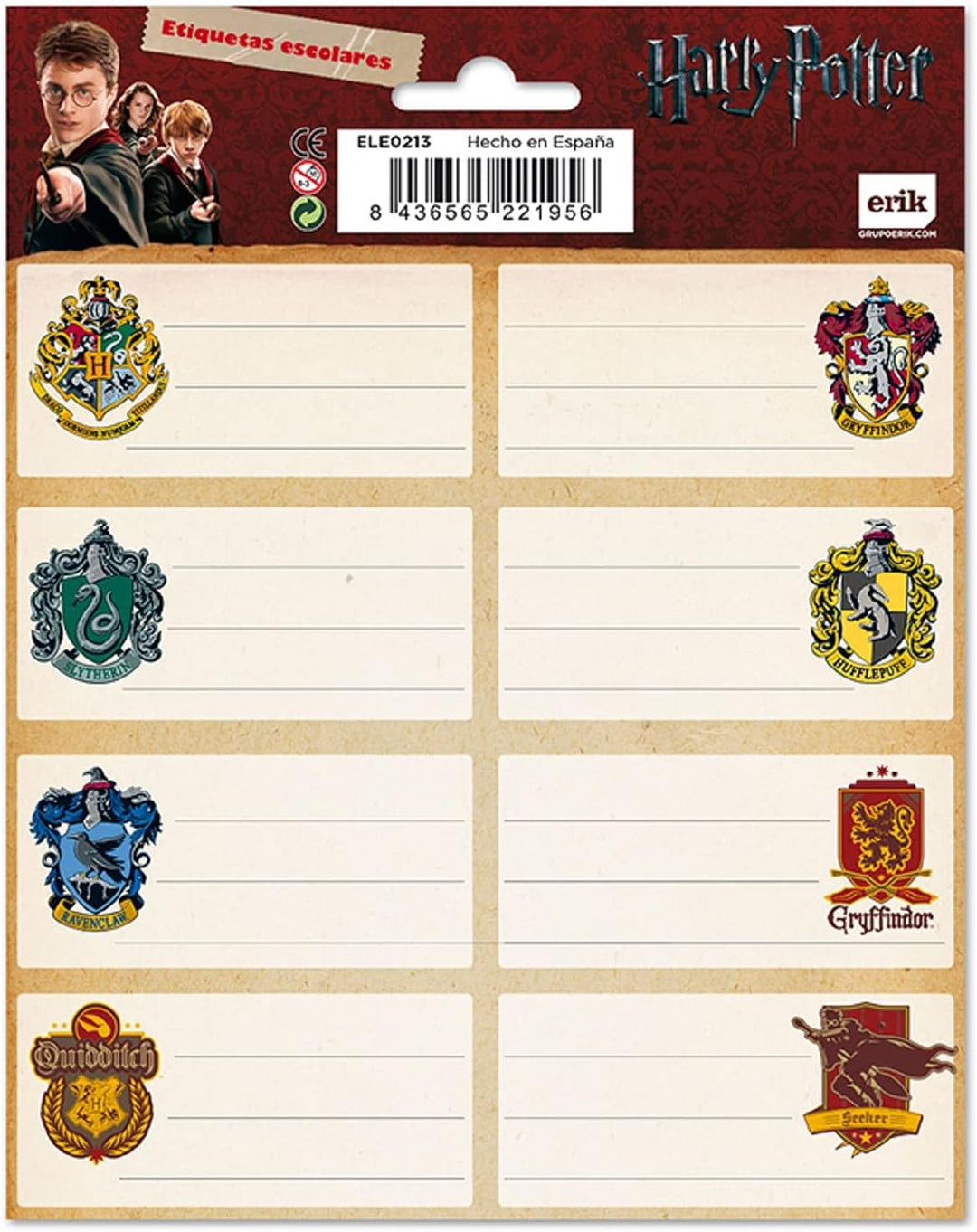 Shields Harry Potter Stickers - Sticky Labels - Food Labels Stickers