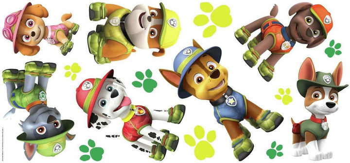 Nickelodeon - RMK3611GM RoomMates Paw Patrol Jungle Riesiger Wandaufkleber zum Abziehen und Aufkleben