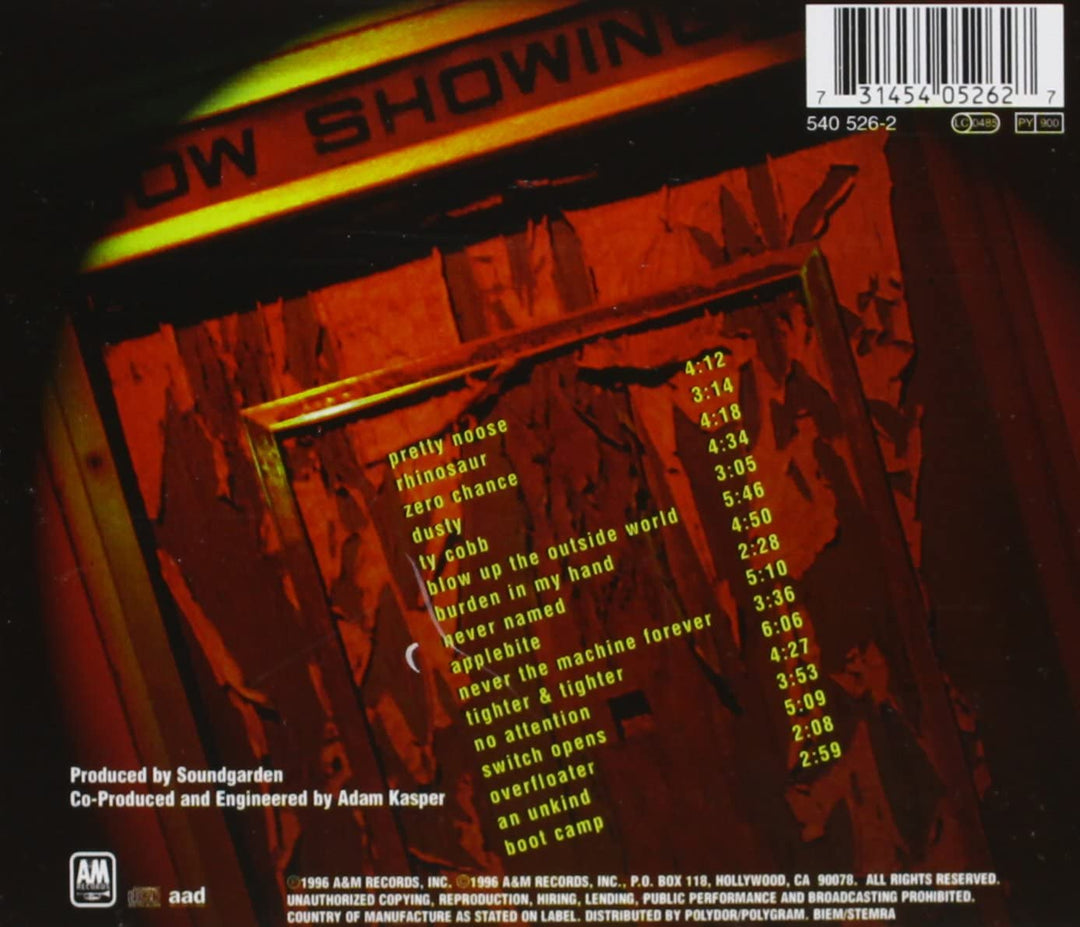 Down On The Upside - Soundgarden  [Audio CD]