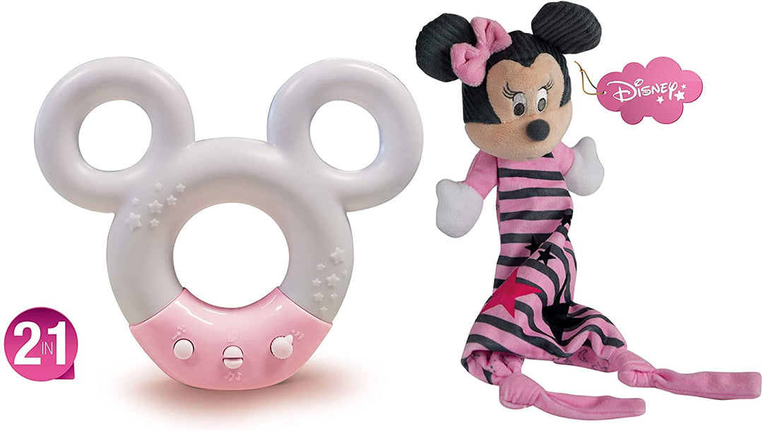 Clementoni 17396, Disney Baby Minnie-Sound & Color Lamp-Night Light, White Sounds And Music, Ages 0 Months Plus