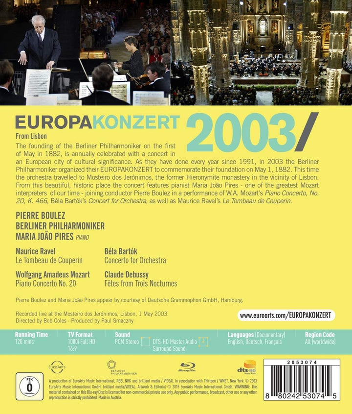 Berliner Philharmoniker - Europakonzert 2003 from Lisbon  [2015] [Blu-ray]