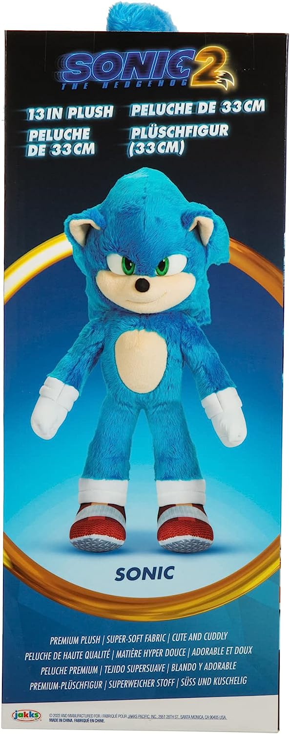 Sonic The Hedgehog 2 Movie 33 cm großer Sonic Basic-Plüsch