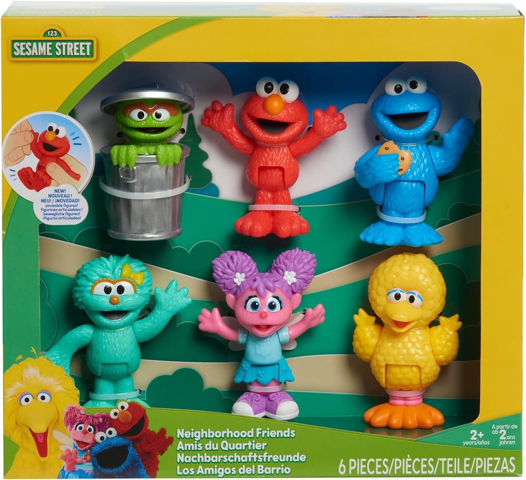 Sesame Street Neighbourhood Friends Poseable Figures 6 Pack