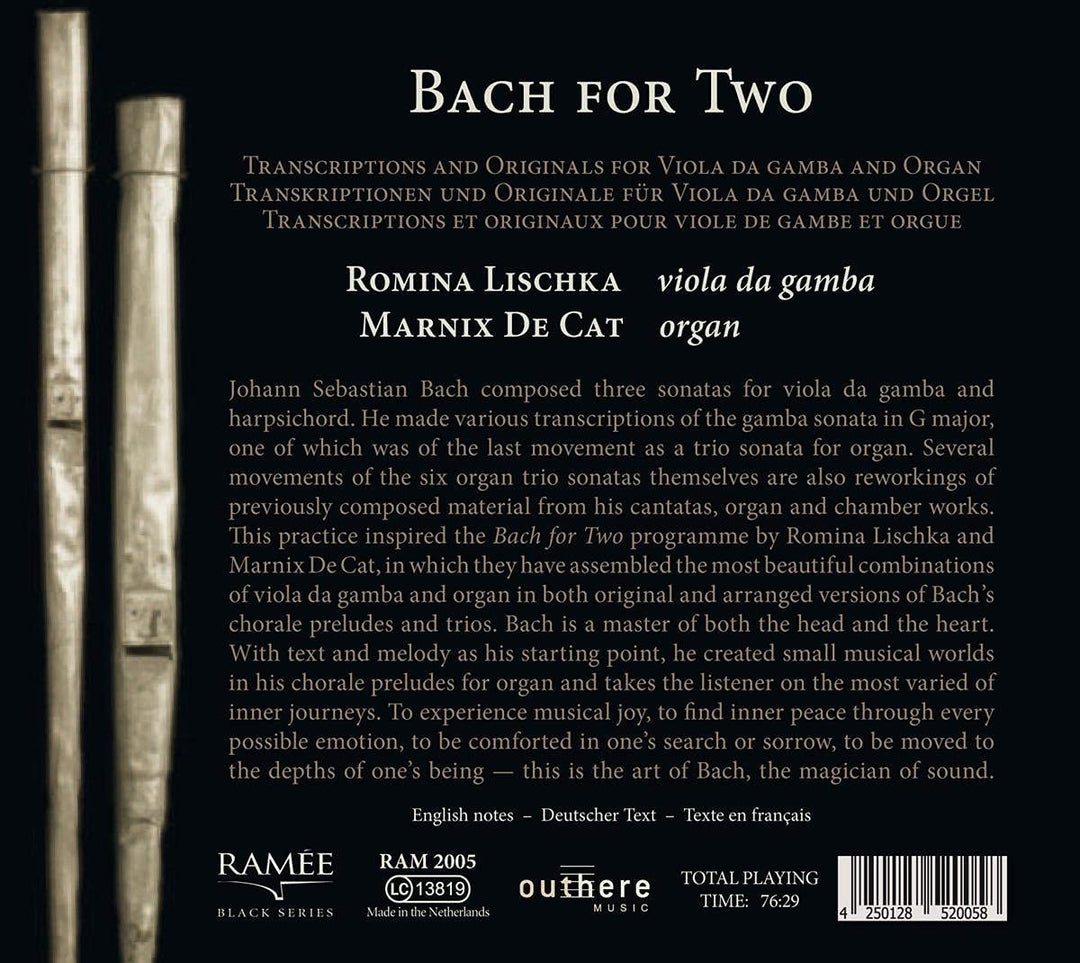 Bach for Two [Audio CD]