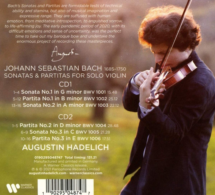 Augustin Hadelich - Bach: Sonatas & Partitas [Audio CD]