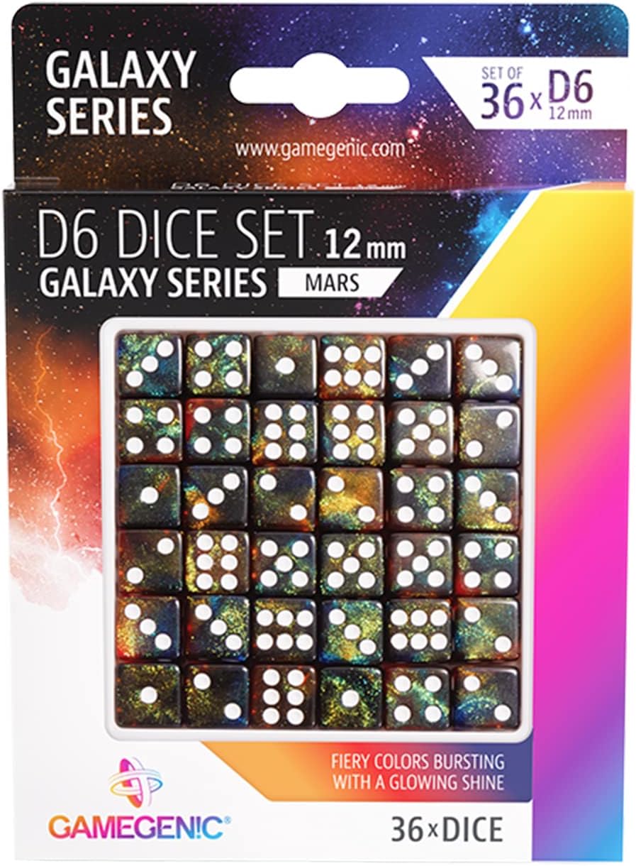 Set mit 6 Gesichtern Mars 12 mm (36 Stück)