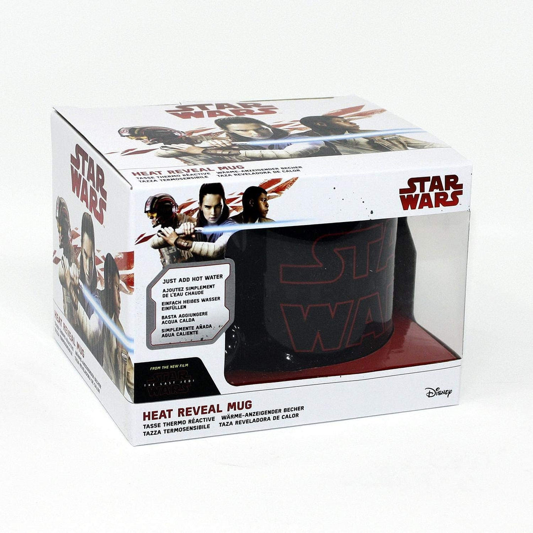 Star Wars Gli Ultimi Jedi Logo Heat Reveal Mug, Nero