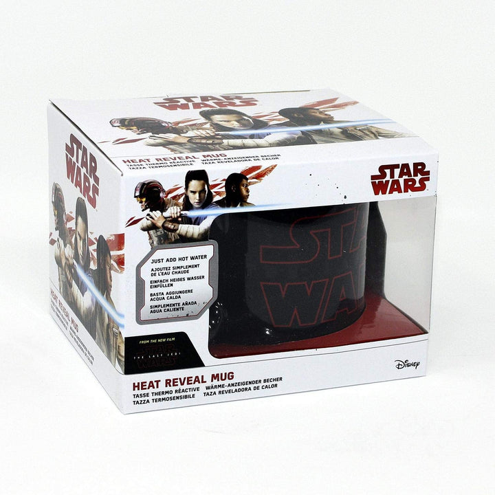 Star Wars Gli Ultimi Jedi Logo Heat Reveal Mug, Nero