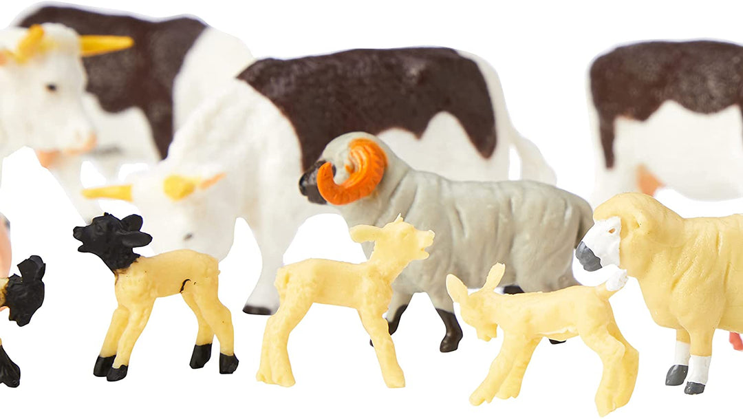 Britains 1:32 Mixed Animal Value Pack Farm Playset, Collectable Farmyard Animal Toys for Children, Toy Farm Animals Compatible with 1:32 Scale Farm Toys, Suitable for Collectors & Children from 3 +, Multicoloured, 43096