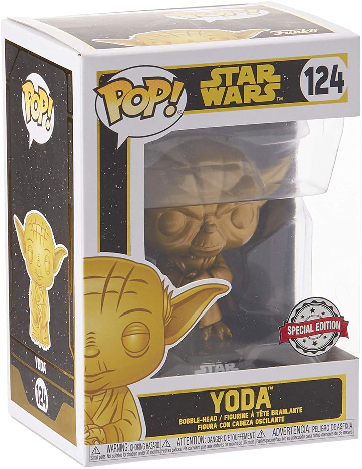 Star Wars Yoda (Dagobah, Goud) Exclusief Funko 43018 Pop! Vinyl #124