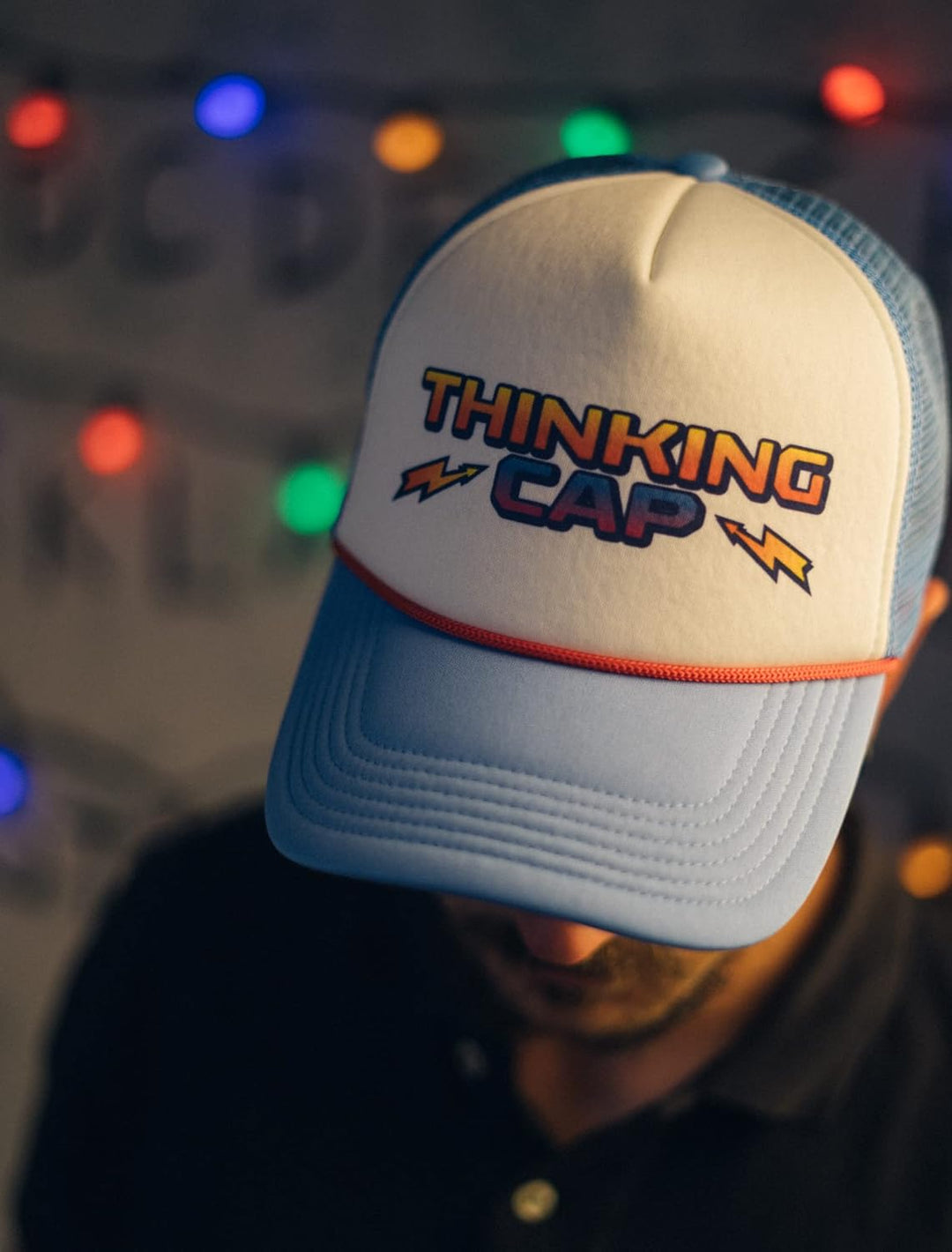 Erik Official Stranger Things Cap | Stranger Things Thinking Cap | Cosplay Hat Dustin Baseball Cap