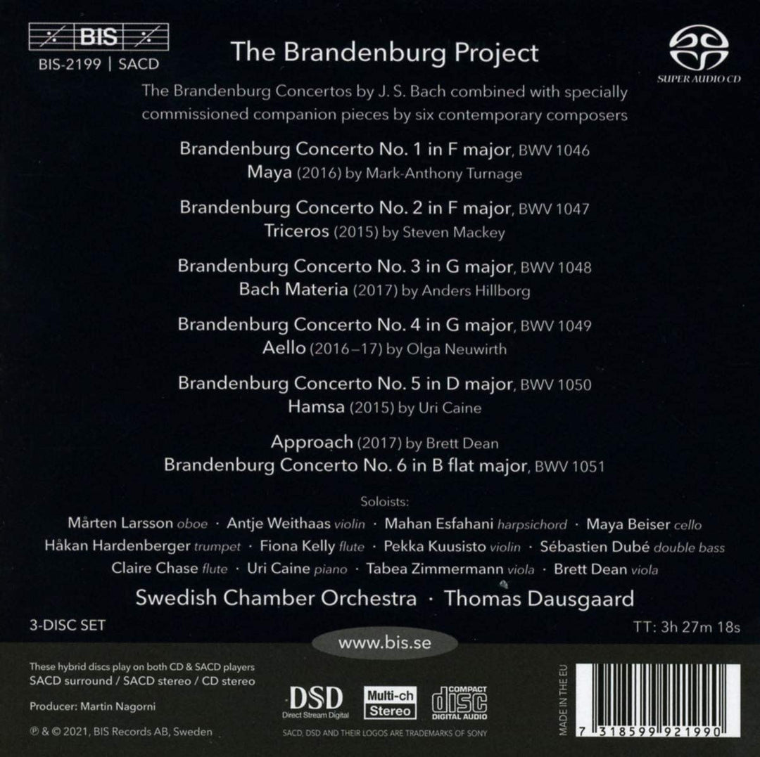 Brandenburg Project [Swedish Chamber Orchestra; Thomas Dausgaard] [Bis: BIS2199] [Audio CD]