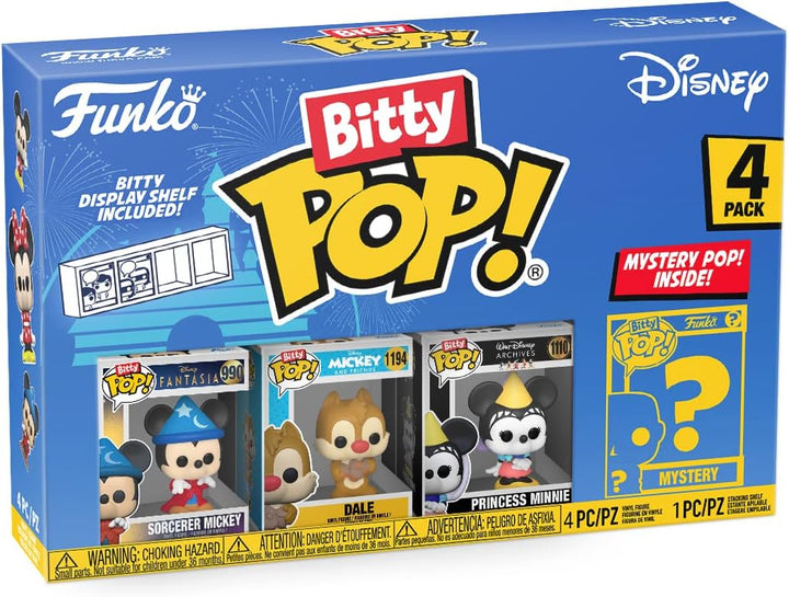 POP! Vinyl: Bitty POP: Disney – Zauberer Mickey 4er-Pack 