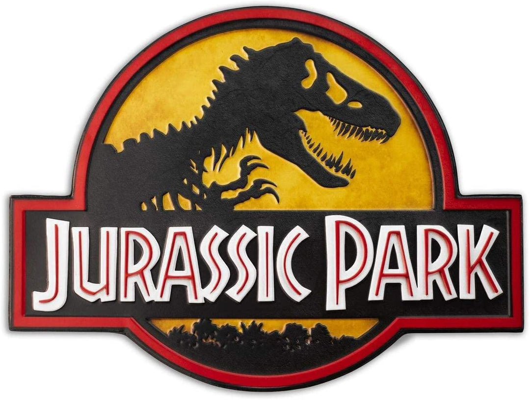 DOCTOR COLLECTOR JURASSIC PARK Logo Metallschild