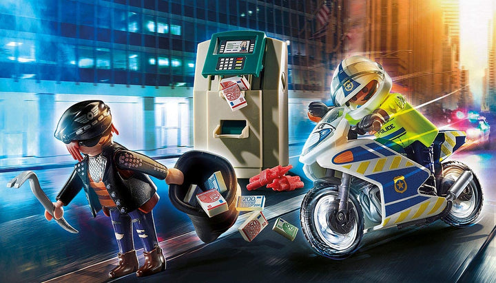 Playmobil 70572 City Action Police Caza de ladrones de bancos