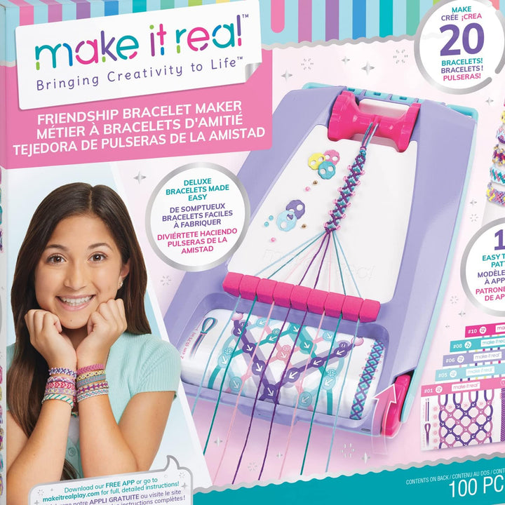 Make It Real 1457 Friendship Bracelet Maker Craft Kit, Multi