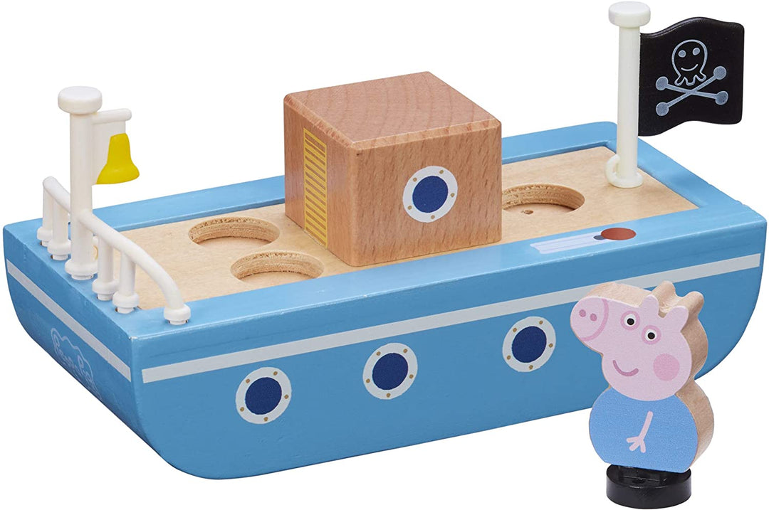 Peppa Pig 07209 Holzboot, Mehrfarbig