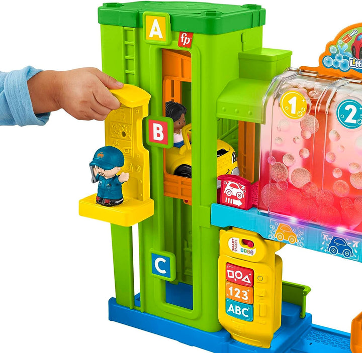 Fisher-Price Little People Kleinkind-Spielset mit Spielzeugauto, Rampe und Smart Stages C