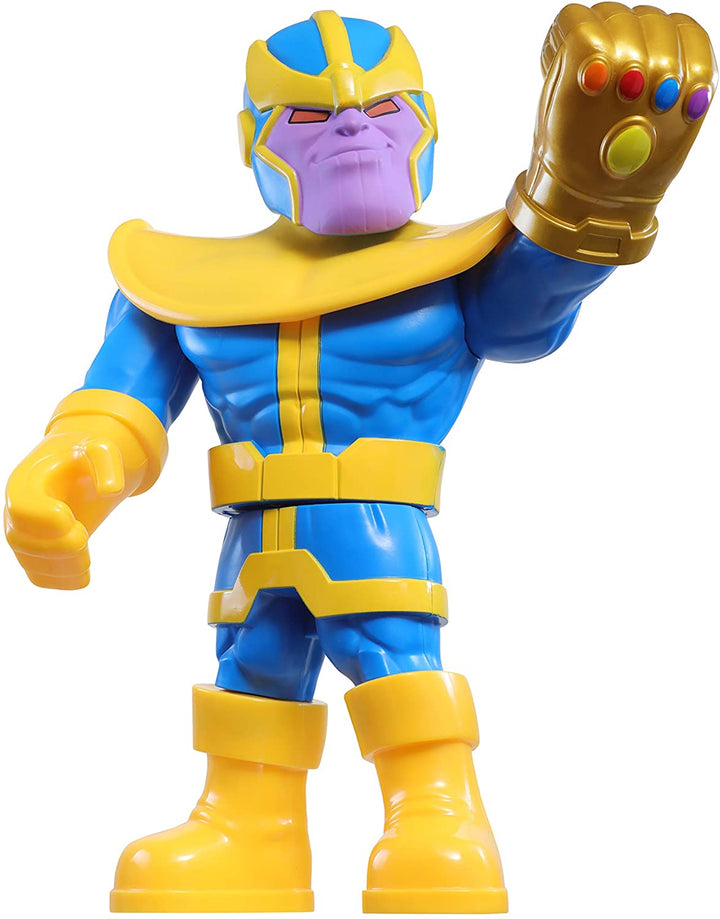 Playskool Heroes Mega Mighties Marvel Super Hero Adventures Thanos, 25 cm große Actionfigur zum Sammeln, Spielzeug für Kinder ab 3 Jahren