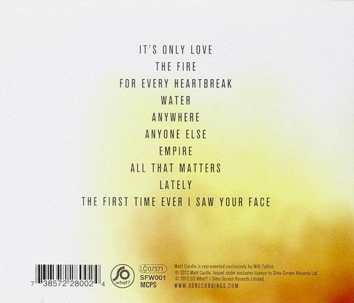 Matt Cardle - The Fire [Audio CD]