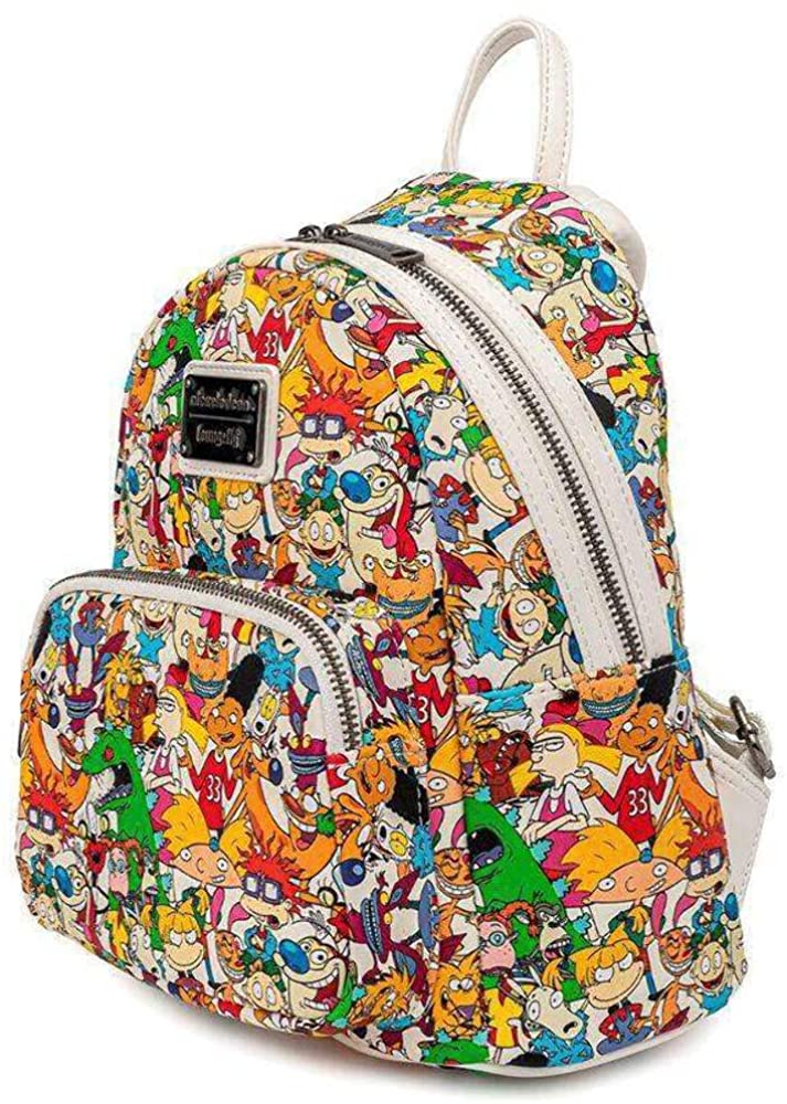 Loungefly Nick Rewind Gang Mini Rucksack, Mehrfarbig, Einheitsgröße, Nick Rewind Gang Mini