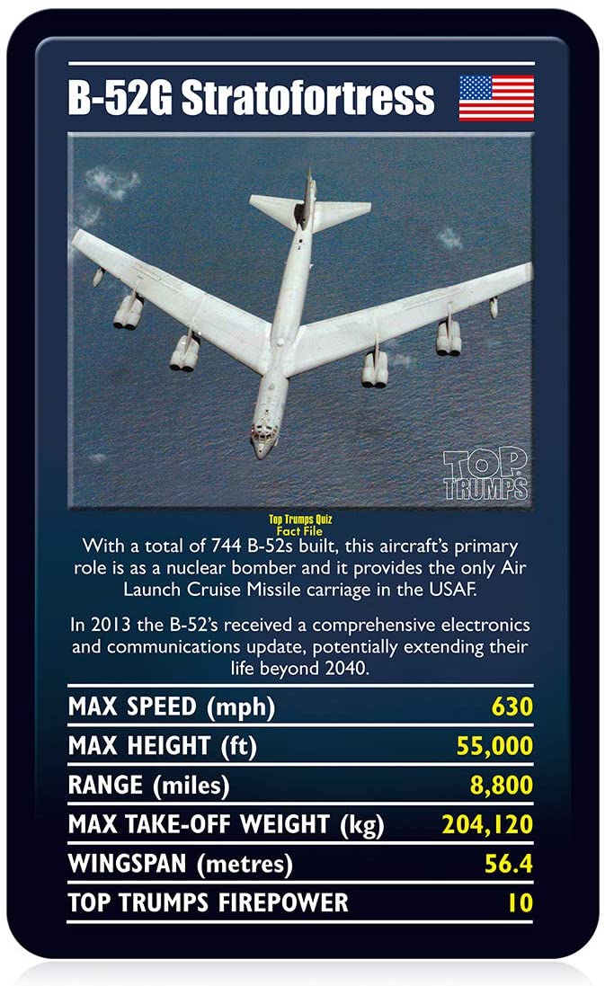 Ultimate Military Jets Top Trumps Card Game