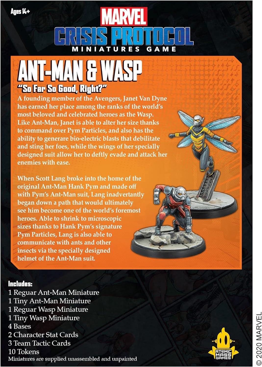 Marvel Crisis Protocol: Ant-Man and Wasp, mixed colours