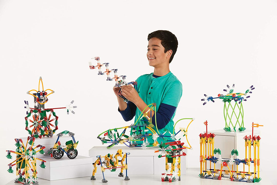 K'NEX 23012 Imagine Power and Play motorisiertes Bauset, Lernspielzeug für Kinder, 529-teiliges Stiel-Lernset, Technik für Kinder, lustiges und farbenfrohes Bauspielzeug für Kinder ab 7 Jahren