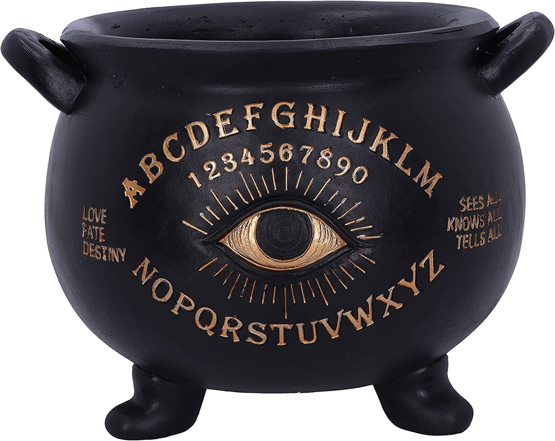 Nemesis Now All Seeing Eye Witches Cauldron, Black, 22.3cm