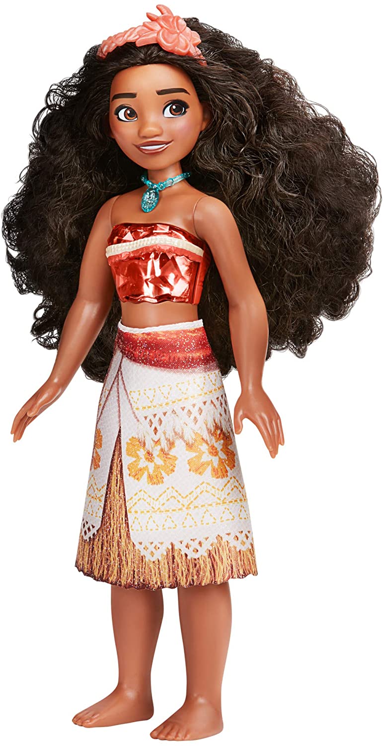 Disney Princess Royal Shimmer Moana Doll, Fashion Doll with Skirt and Accessories, Toy for Kids Ages 3 and Up